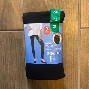 2 pack black mid rise leggings